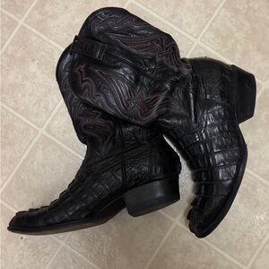 Caiman western boots handmade size men 9.5 EE‎